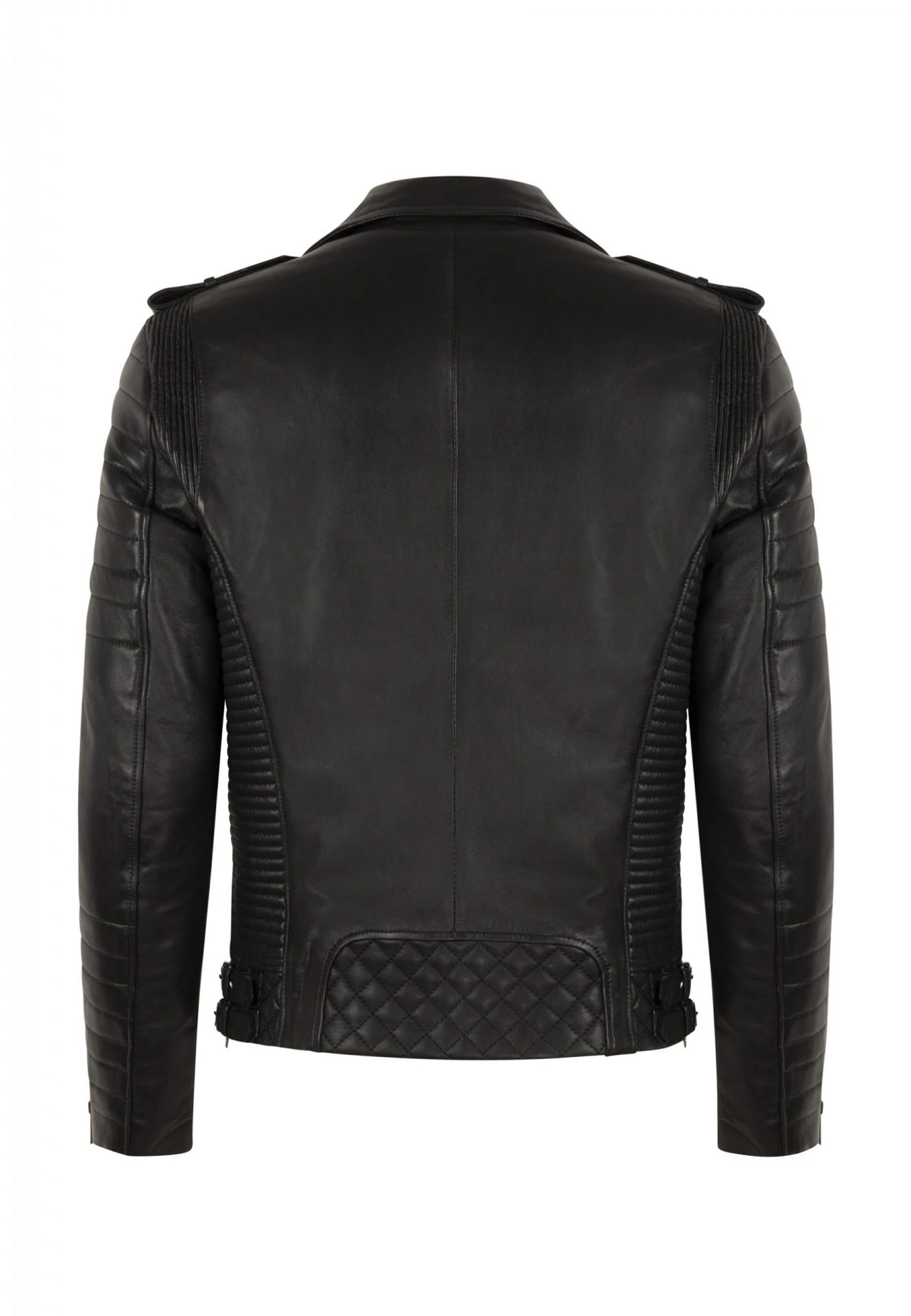 THOR PERFECTO LEATHER JACKET DARK SILVER - SILK EDITION - Gallery Image