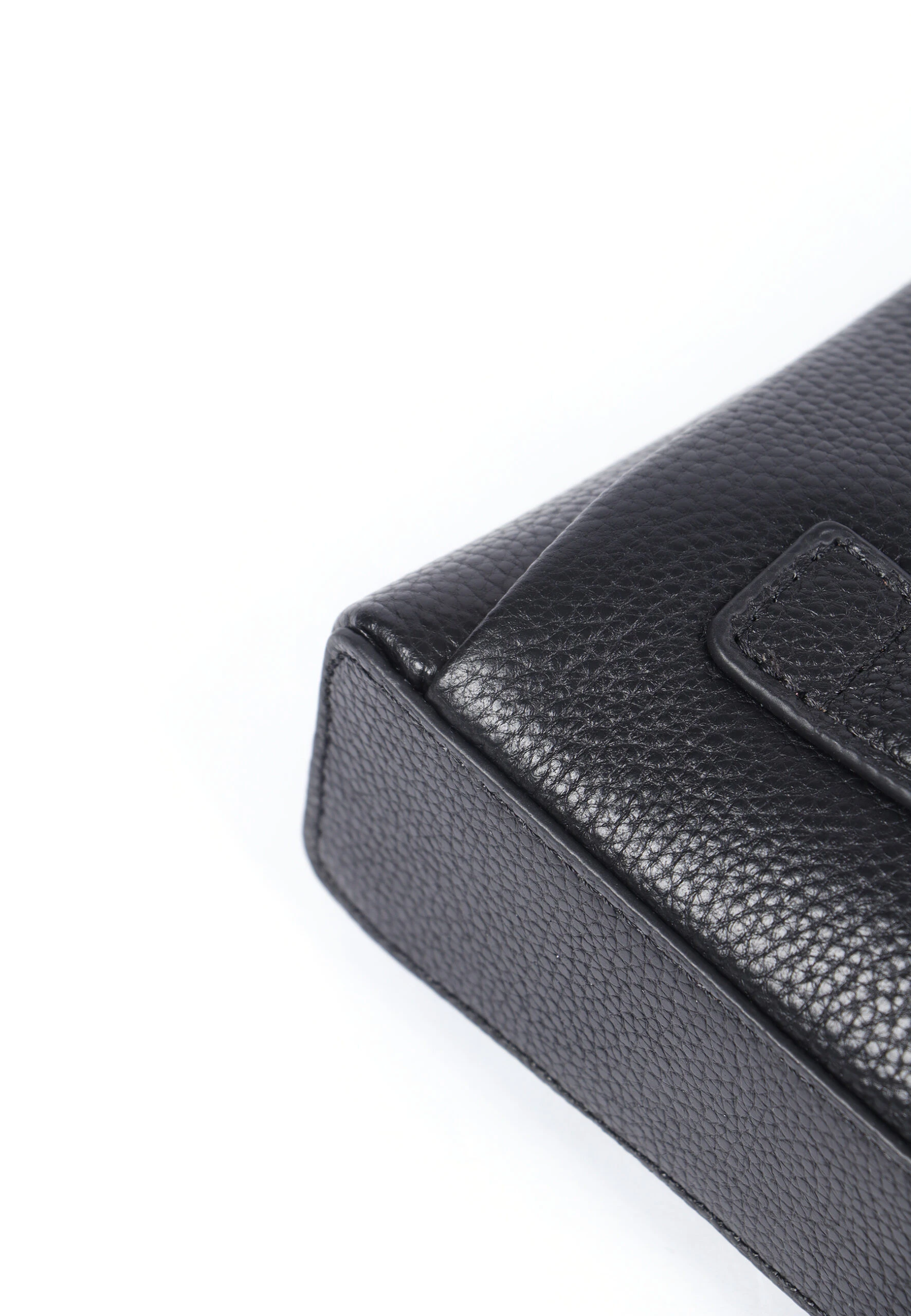 DRACO Fingeravtryck Läderhandväska Svart - Bild 10