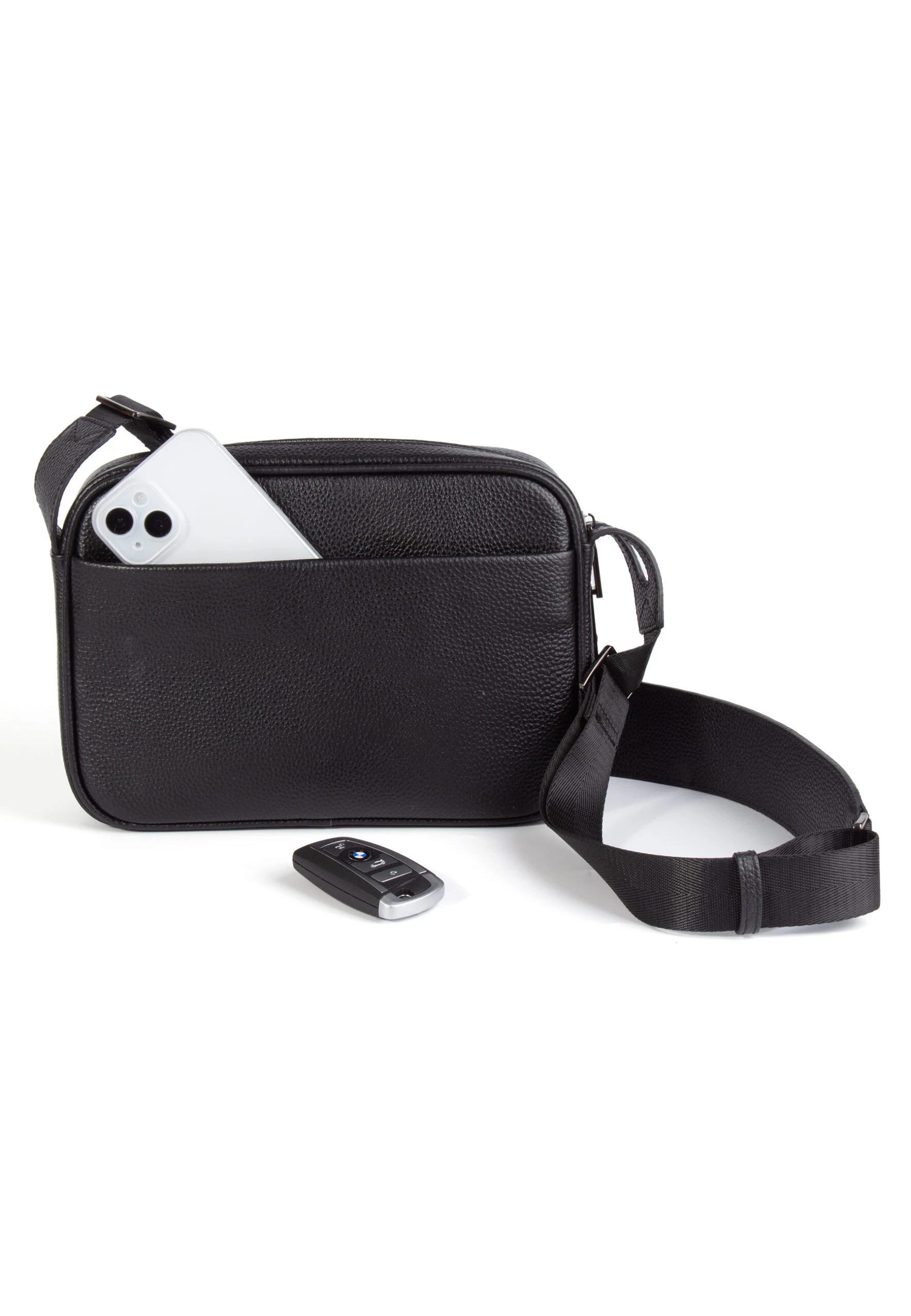 BELLARO FINGERPRINT CROSS BODY LEATHER BAG - Image 2