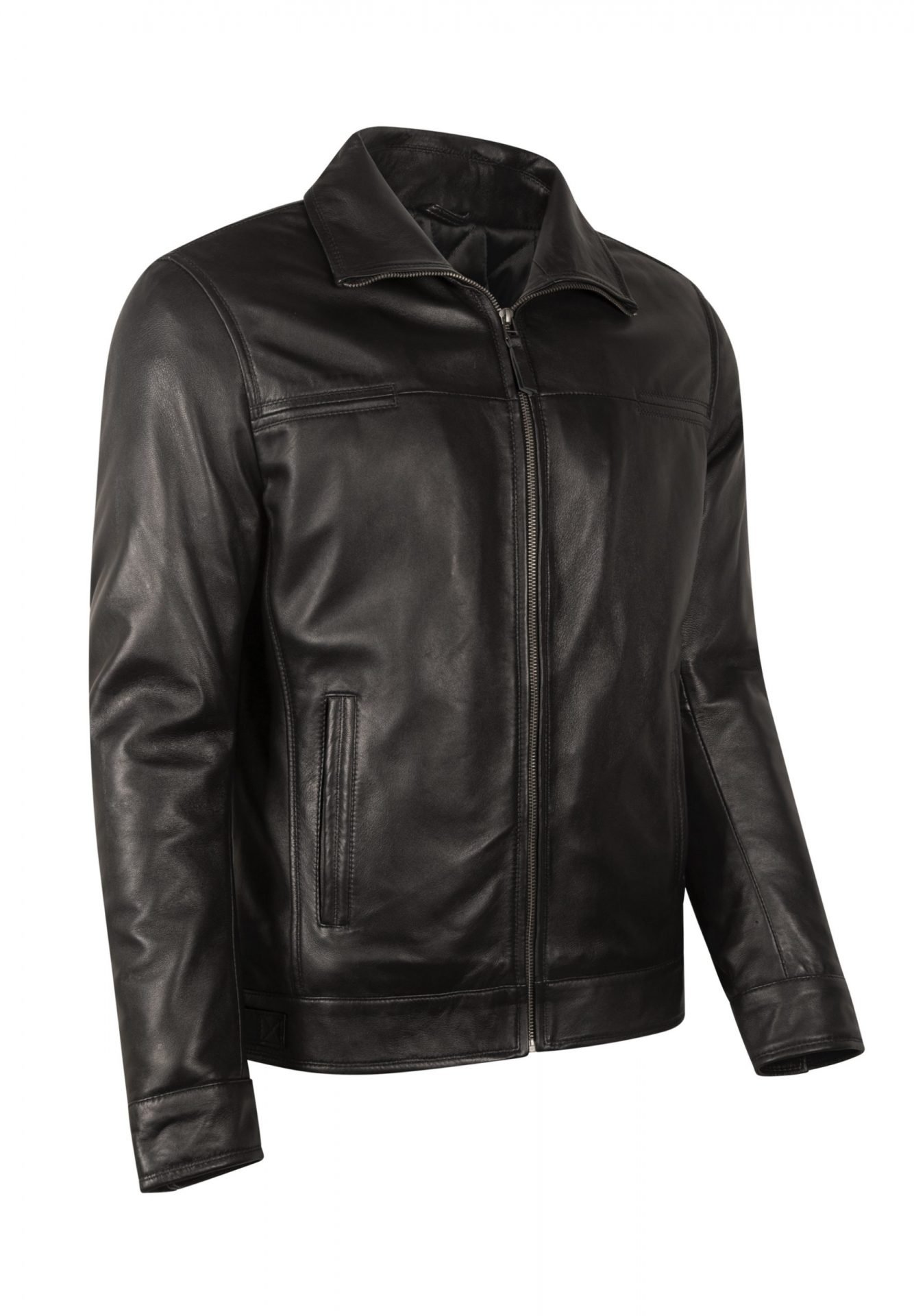 Kent Black Leather Jacket